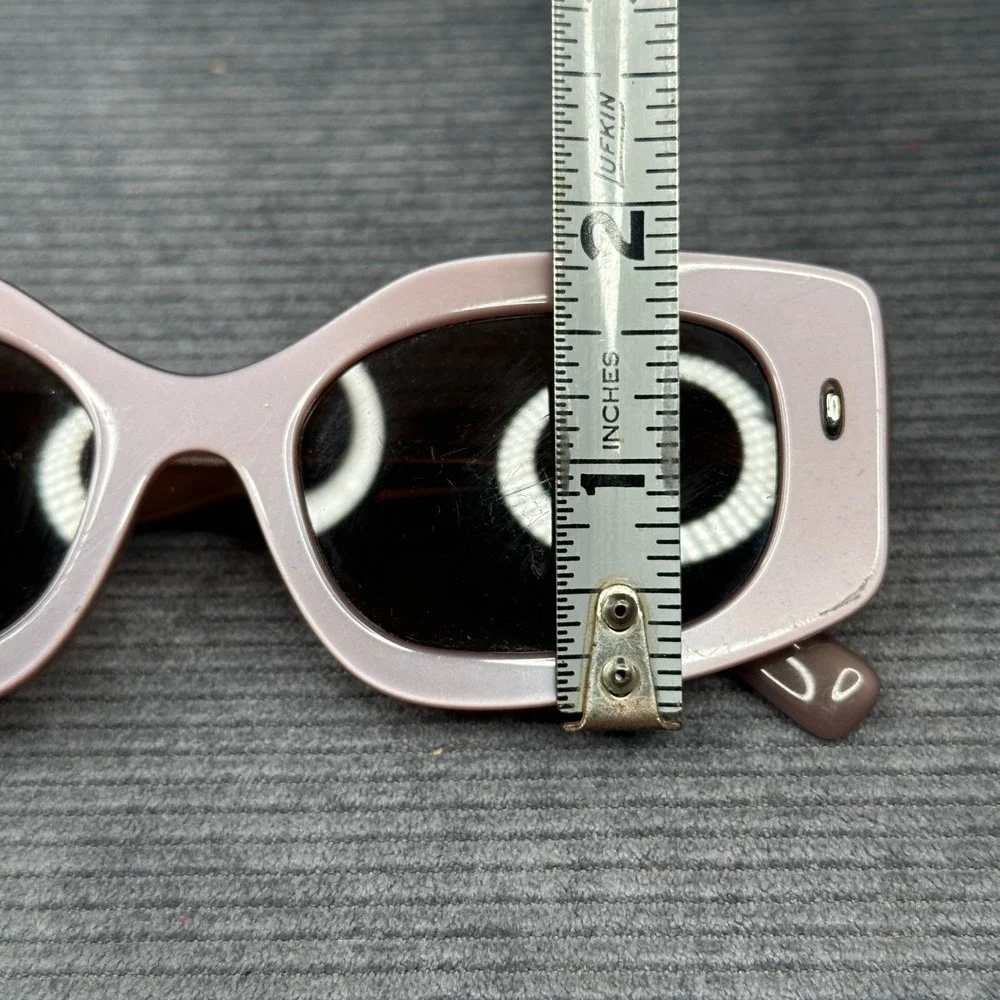 Tory Burch TY7202U Mauve Pink Rectangular Y2K Sunglasse Silver 1947/73 50-19-145